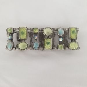 Lia Sophia Mint Cream Retired Stretch Bracelet